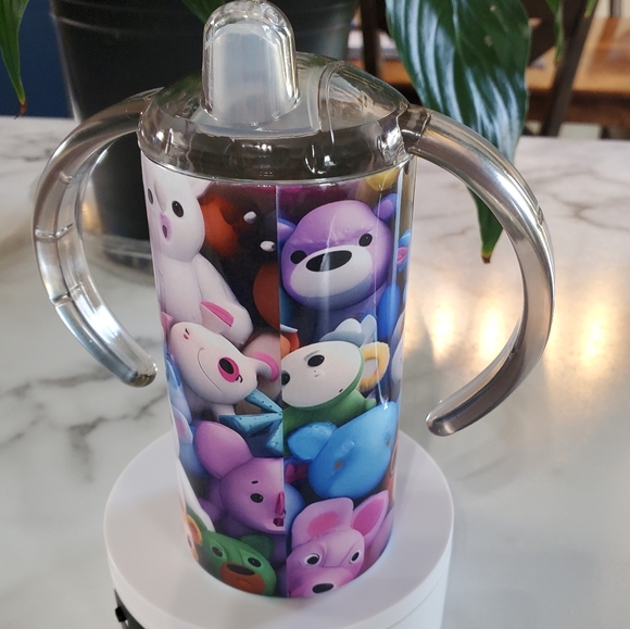 Squishy Animal's 12oz Sippy Cup with 2 lids - Picture 5 of 13
